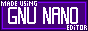 Made using GNU nano