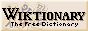 Wiktionary the free dictionary